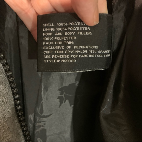 Gerry Weber Women’s Quilted Hooded Winter Coat Gray Size Medium - Picture 5 of 14